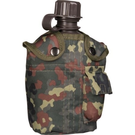 FLECTAR US STYLE 1LTR.PLAST.CANT.W.COVER - MIL-TEC
