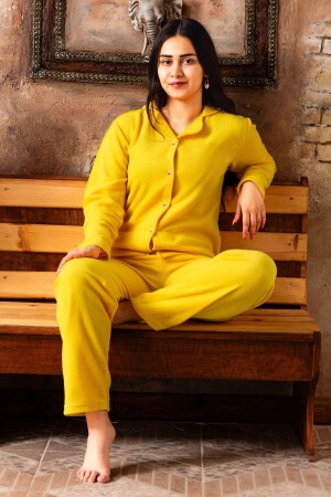 Fleece Shirt Pajama Set - Sude Homewear