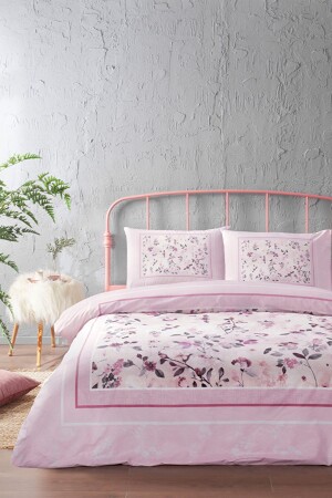Fleur Rose Double Duvet Cover Set PR-EVTEKSTILI-58171701327 - Özdilek