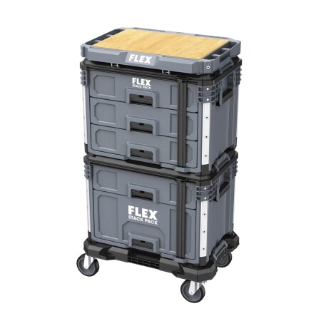 FLEX Stack Pack Werkzeugkästen mit Tischplatte - FLEX Accessories
