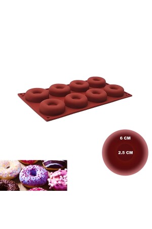 Flexmat Silicone Cake Mold Donat 6' Piece 5191811545400 - Mutfakkitap