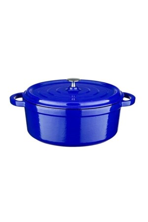 Flm4881dt20bl Flame Cast Iron Deep Casserole Blue 20cm Kerman05774 - Leggno