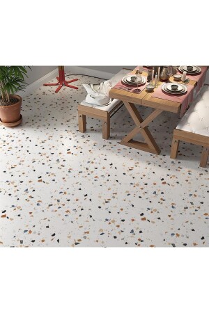 Floor Covering Floor Covering Foil 65x130 cm Terrazzo Marble - Stickerart