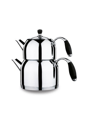 Flora Black Maxi Teapot Set A119 - Korkmaz