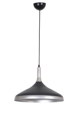 Flora Modern Design - Cafe - Kitchen - Living Room - Hall - Children's Room Black - GRAY Color Single Metal Chandelier FLOO237 - Fer Avize