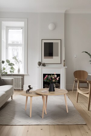 Flora Osse Eiche / Couchtisch / Couchtisch-Set FLRH0127 - FLORADESİGN