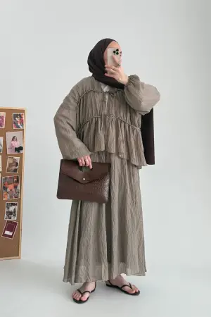 Flora Pinterest Etek Takım Haki - Nuuwears