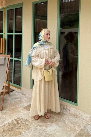 Flora Pinterest Etek Takım Sarı - Nuuwears