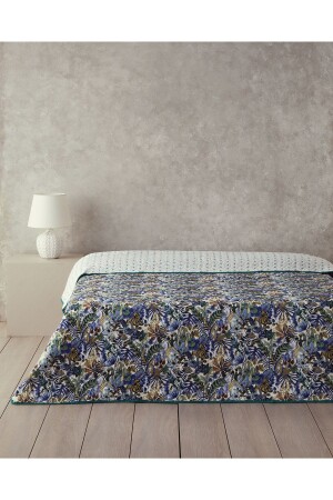 Floral Charm Einzel-Mehrzweckhülle Blau - English Home