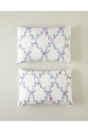Floral Slice 2-Piece Pillow Case Dark Blue - English Home