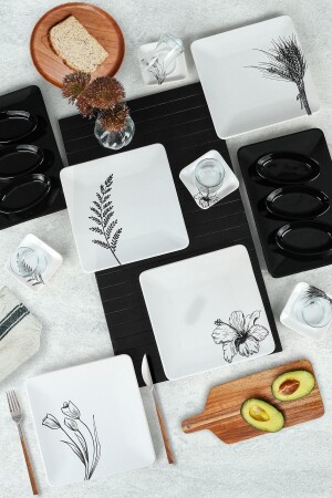 Florine Frühstücksset 20-teilig für 4 Personen – 19487-84-86-866 TV032120FM80A34DM00MAP2000 - Keramika