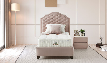 Florist Cindy Base + Headboard + Bed - Cadde Yıldız