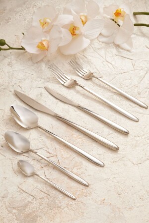 Flow 84 Piece Cutlery Set for 12 Persons Elegance Boxed 153. 03. 07. 5807 - Karaca