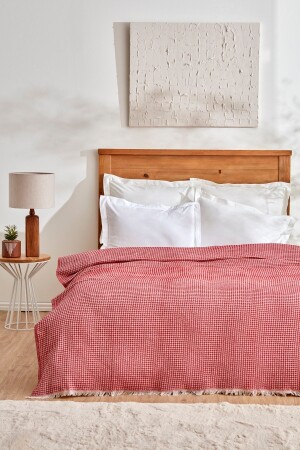 Flow Çift Kişilik Waffle Pike 200x230 Cm Kırmızı 200.21.01.0777 - Karaca Home