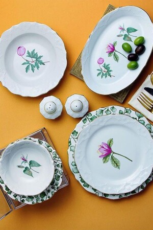 Flower 34 Parça 6 Kişilik Yemek Takımı INT-PORLAND121 - Porland