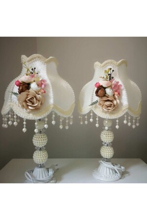 Flower Decorated Lampshade 2 Pieces Flower Lampshade Special Design Decorative Item A555 - Dekovien