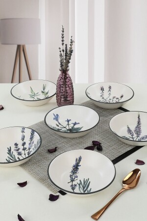 Flower Garden Dinner Plate 18 Cm 6 Pieces - Keramika
