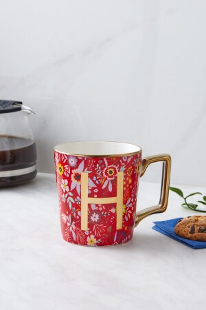 Flower H Letter Mug 350 ml 153. 03. 06. 6921 - Karaca