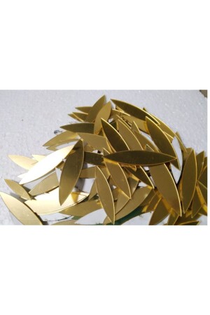 Flower Leaf Gold Mirror Gold Color Plexiglass 100 Pieces - Dalgıç Tasarım