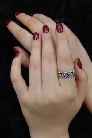 Flower Model Antique Antique Silver Plated Adjustable Ring - Vesaire Accessories