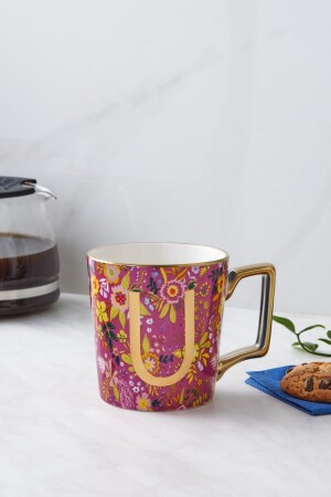 Flower U Letter Mug 350 ml 153. 03. 06. 6933 - Karaca