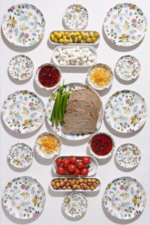 Flowers 21-teiliges Frühstücksset für 6 Personen - ŞURAMUTFAK