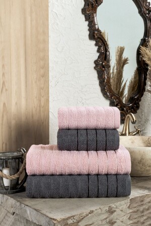 Fluffy 4-Piece Bath Towel Set FLUFFYBS - TABEA HOME