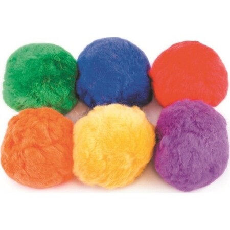 Fluffy balls 6 pcs Spordas - Megaform