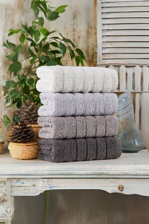 Fluffy Towel Set 4 Pieces 50x90cm - Tabea Home