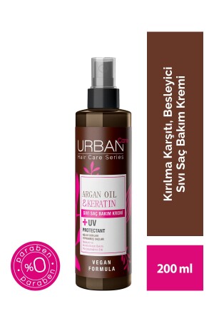 Flüssige Haarpflegecreme mit Arganöl und Keratin, 200 ml - Urban Care