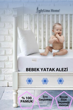 Flüssigkeitsbeständige Matratzenschoner aus 100 % Baumwolle für Babys, Kinder und Einzelbetten - Ladylina Home
