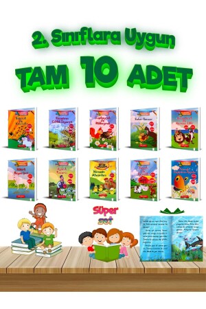 Flying Stories 32 Page Story Series 2. Set of 10 Stories that Make You Enjoy Reading, Suitable for Grades - Gönül Yayincilik