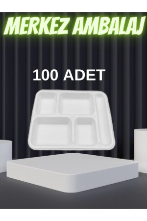 Foam Plate Mod 27 B 5 Compartment Table D'hote 100 Pieces (b0c6) AAE1-5G-XB0C6 - CVS