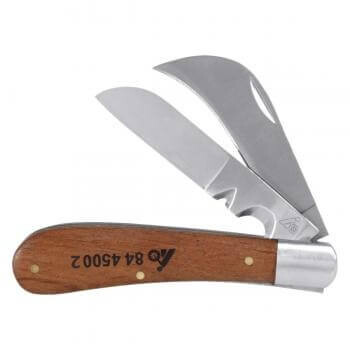Folding double-blade knife with wooden handle HOLEX - Holex