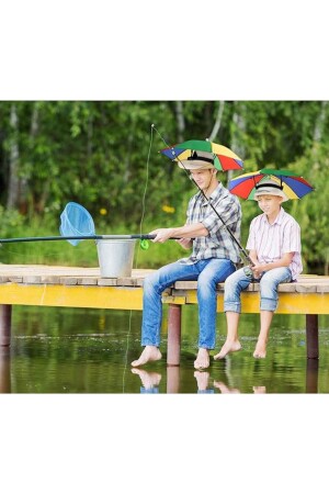 Folding Head Umbrella Hat Fishing Camping Sunscreen Canopy Sports Hiking Umbrella Asorti ANKARYH-6064 - Kenpool