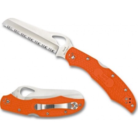 Folding knife Spyderco BY17SOR2 Cara Cara 2 Rescue, orange - Spyderco, Inc.