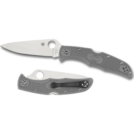 Folding knife Spyderco C10FPGY Endura 4, flat ground, gray - Spyderco, Inc.
