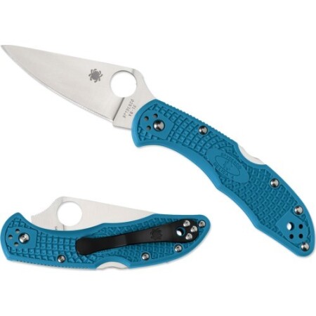 Folding knife Spyderco C11FPBL Delica 4, flat ground, blue - Spyderco, Inc.