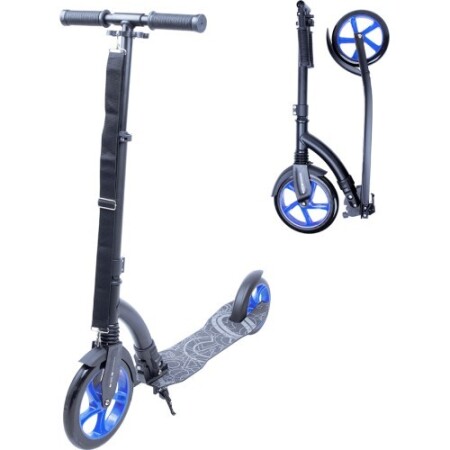 Folding scooter Worker Span with shock absorbers up to 100 kg - Blue - Worker