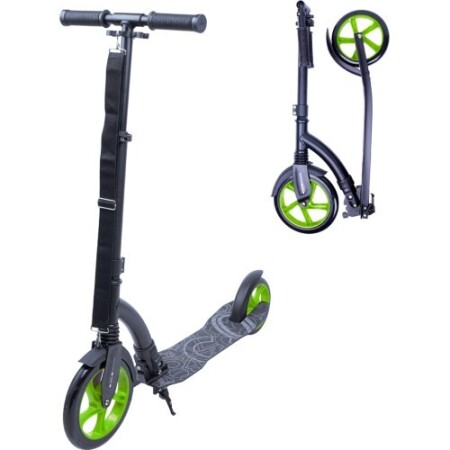 Folding scooter Worker Span with shock absorbers up to 100 kg - Green - Worker