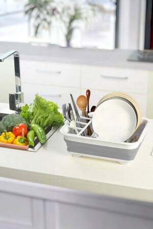 Folding Silicone Dish Basket Dish Rack Plate Rack Accordion AKY-KKBLS0 - Akay
