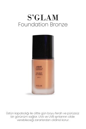 Foundation Bronze (TAN) Spf15 30 ml - S'glam