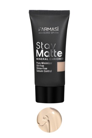 Foundation - Stay Matte Foundation Porcelain 02 30 ml 8690131772314 - Farmasi