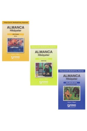 Fono German Turkish Stories Grade 1 (3 Books) - Fono Yayınları