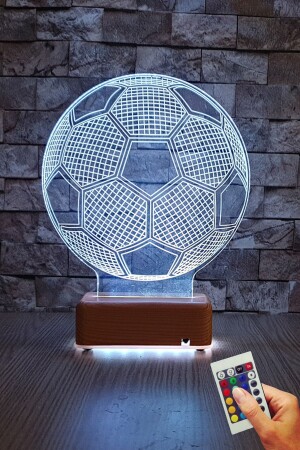 Football Ball 3d Led Night Light 16 Colors Birthday Gift VİPYOLFUTBOL11 - Vipyol