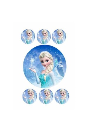 For Elsa Picture Custom Round And Square Sugar Paper Picture Cake Printing On Edible Paper - Yenilebilir Kağıt Wafer Paper