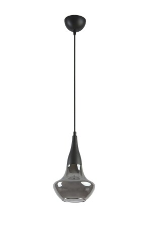 Fora Special Design Living Room - Kitchen - Bedroom Black Color Smoked Glass Pendant Lamp Single Chandelier FORTEK92 - Modavize