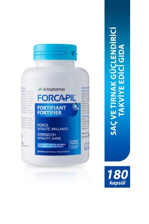Forcapil® Fortifier – Hair and Nail Strengthening Food Supplement - 180 Capsules - Arkopharma