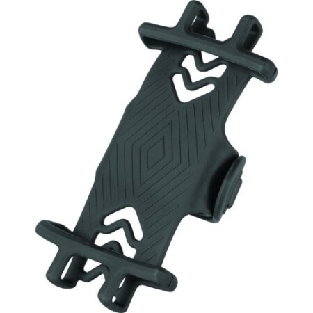 FORCE 4''-6'' silicone handlebar phone holder (black) - Force