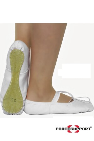 Force Weiße Canvas-Ballerinas – Kitty Kitty – Elastisch - Force Supports